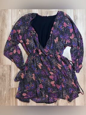 Free People | Dresses | Free People Embroidered Denim Shirt Dress | Poshmark